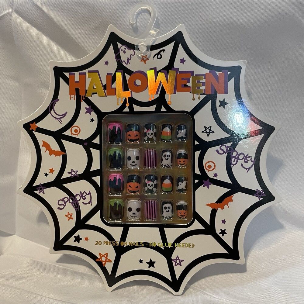 Halloween Kids Press On Nails, 20 Ct, No Glue